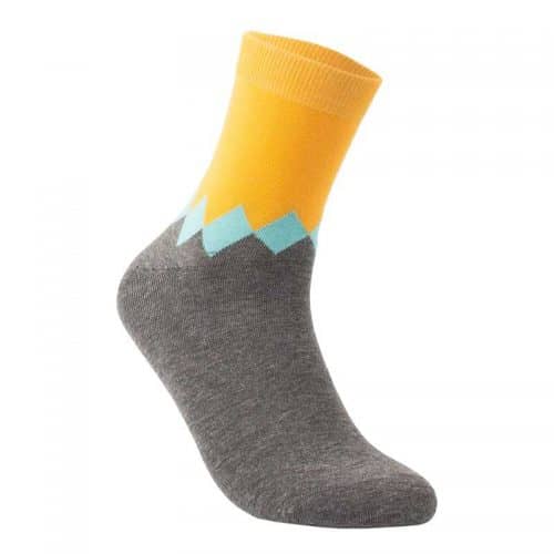 Gray and Yellow Sock